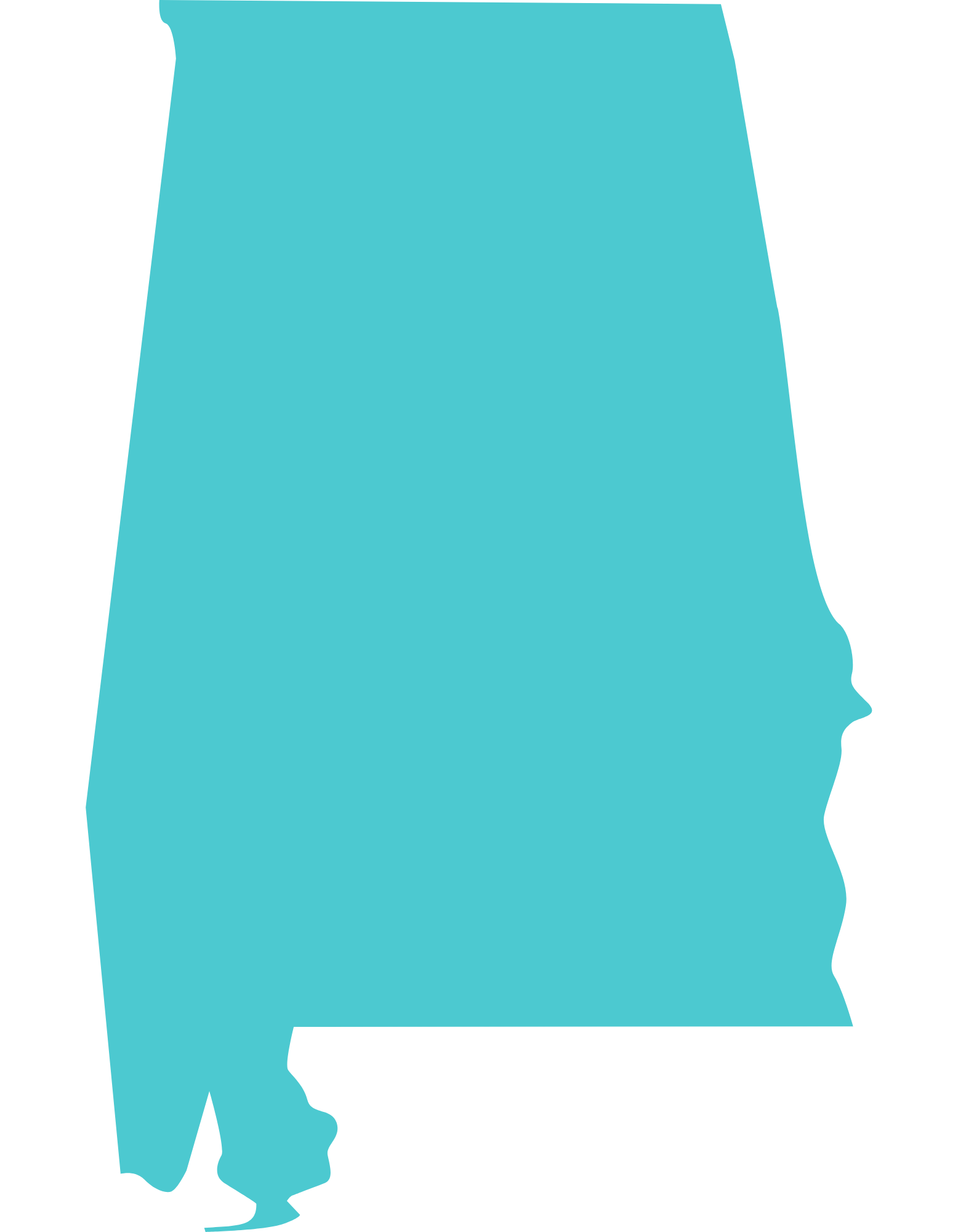 Alabama state outline