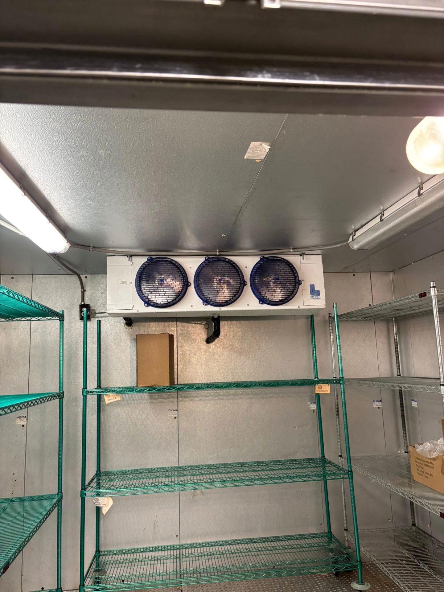 Walk-in cooler door installation